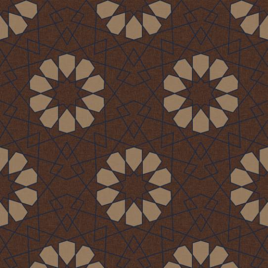 geometric lace brown