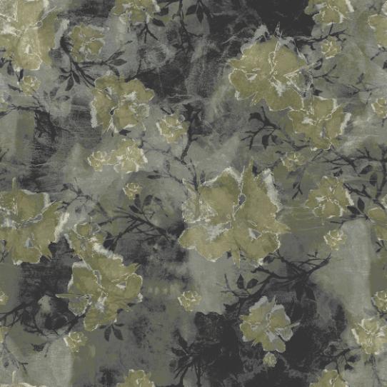 asian flower  grey