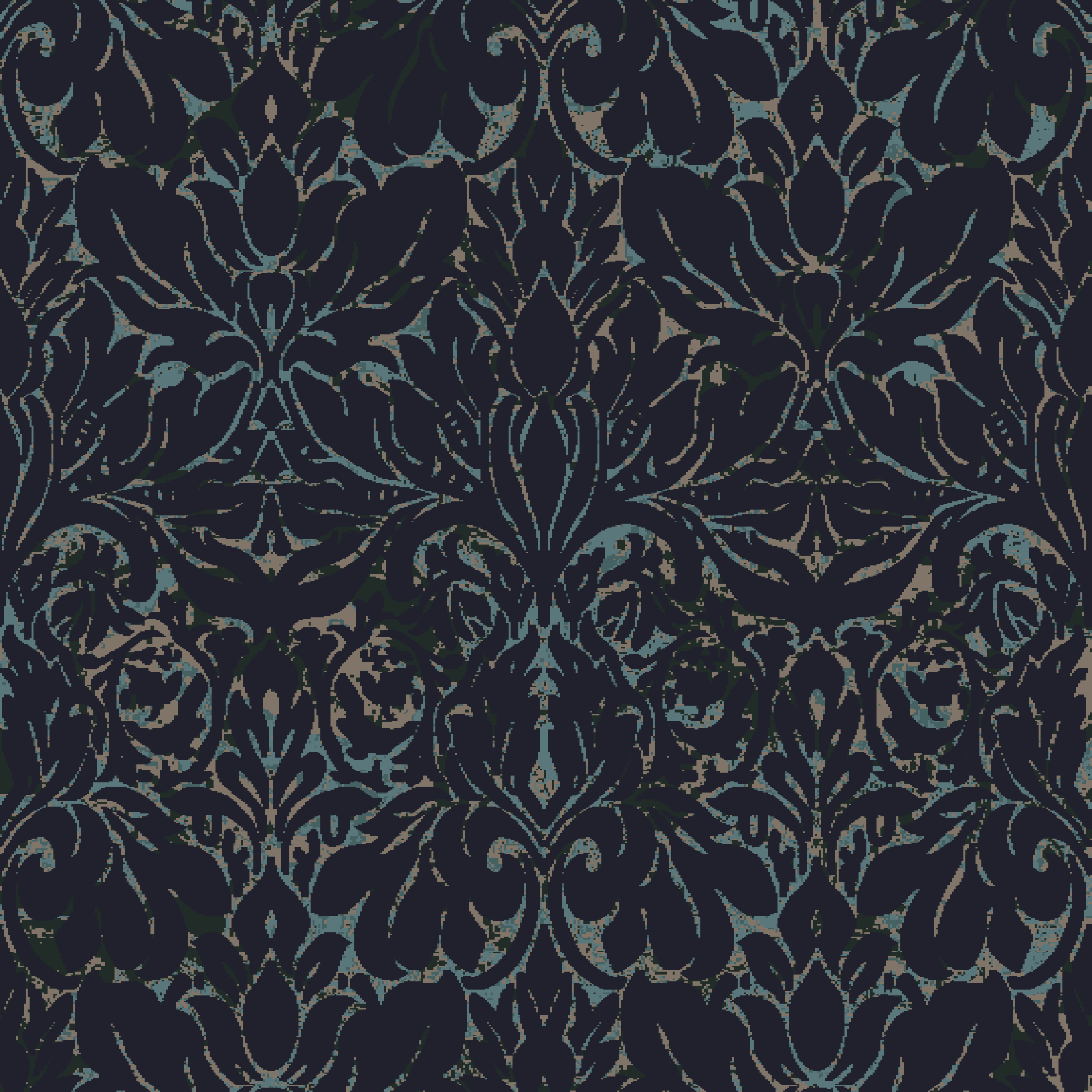 Colortec 80/20 damask marble light teal