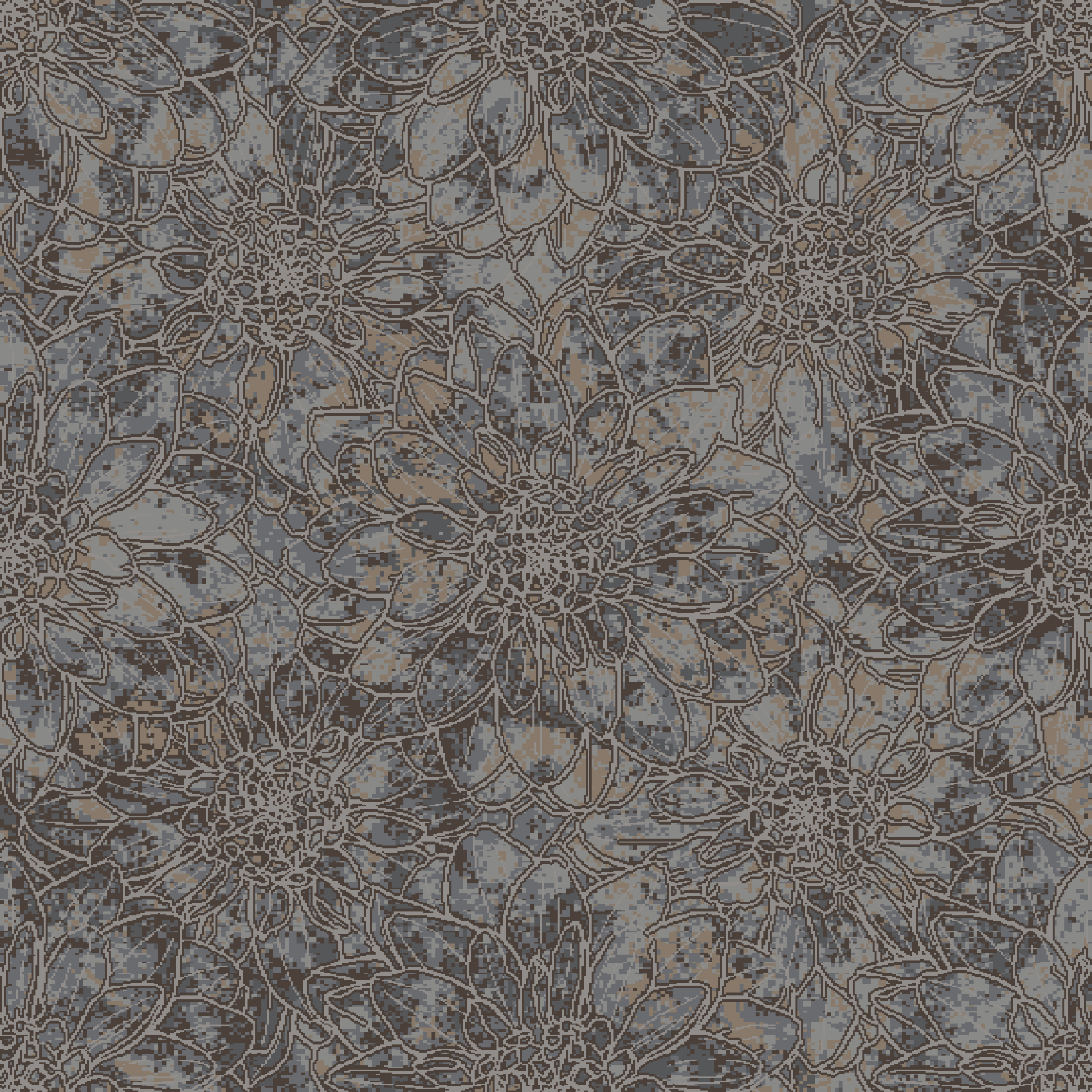 Colortec 80/20 floral structure grey
