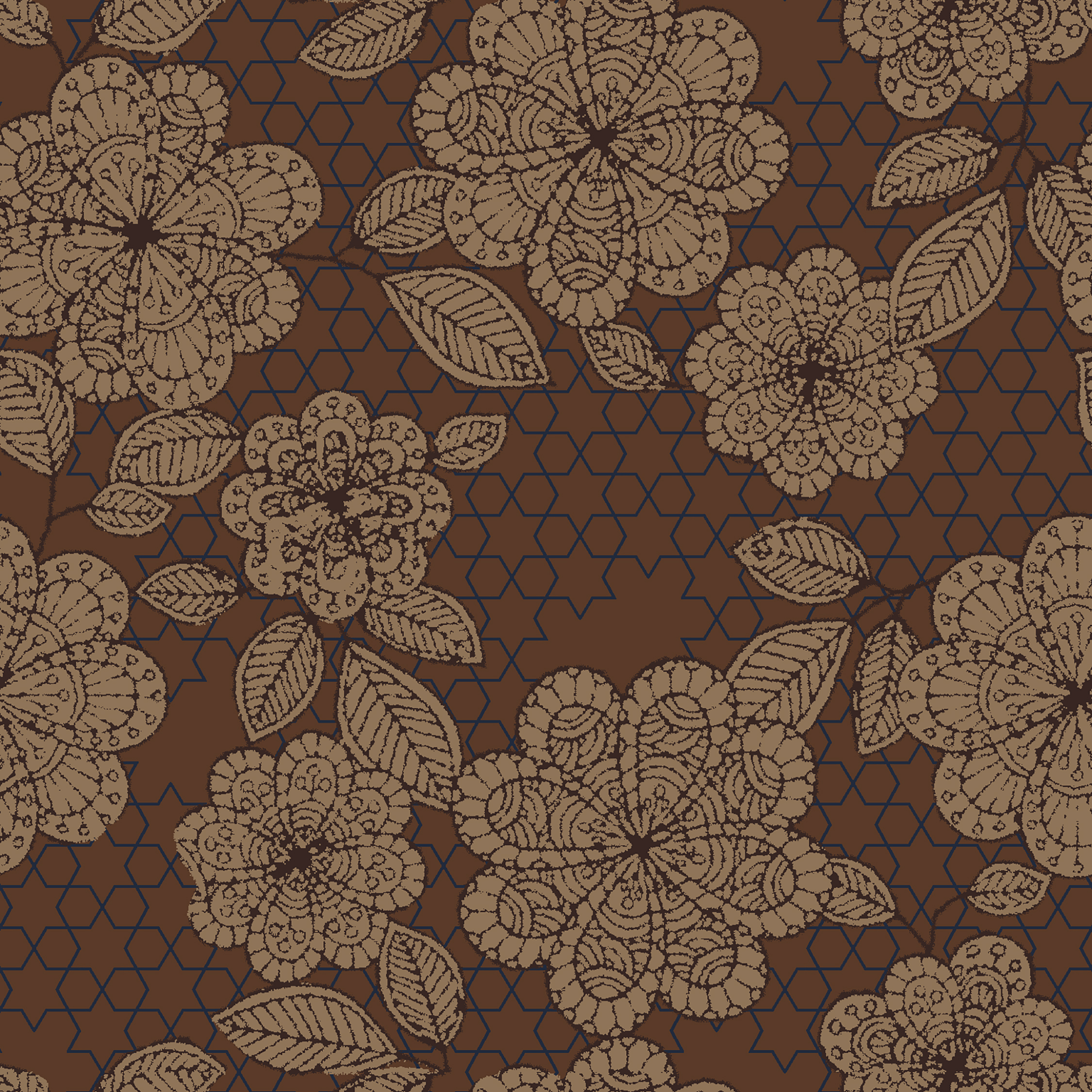 ancient flower brown