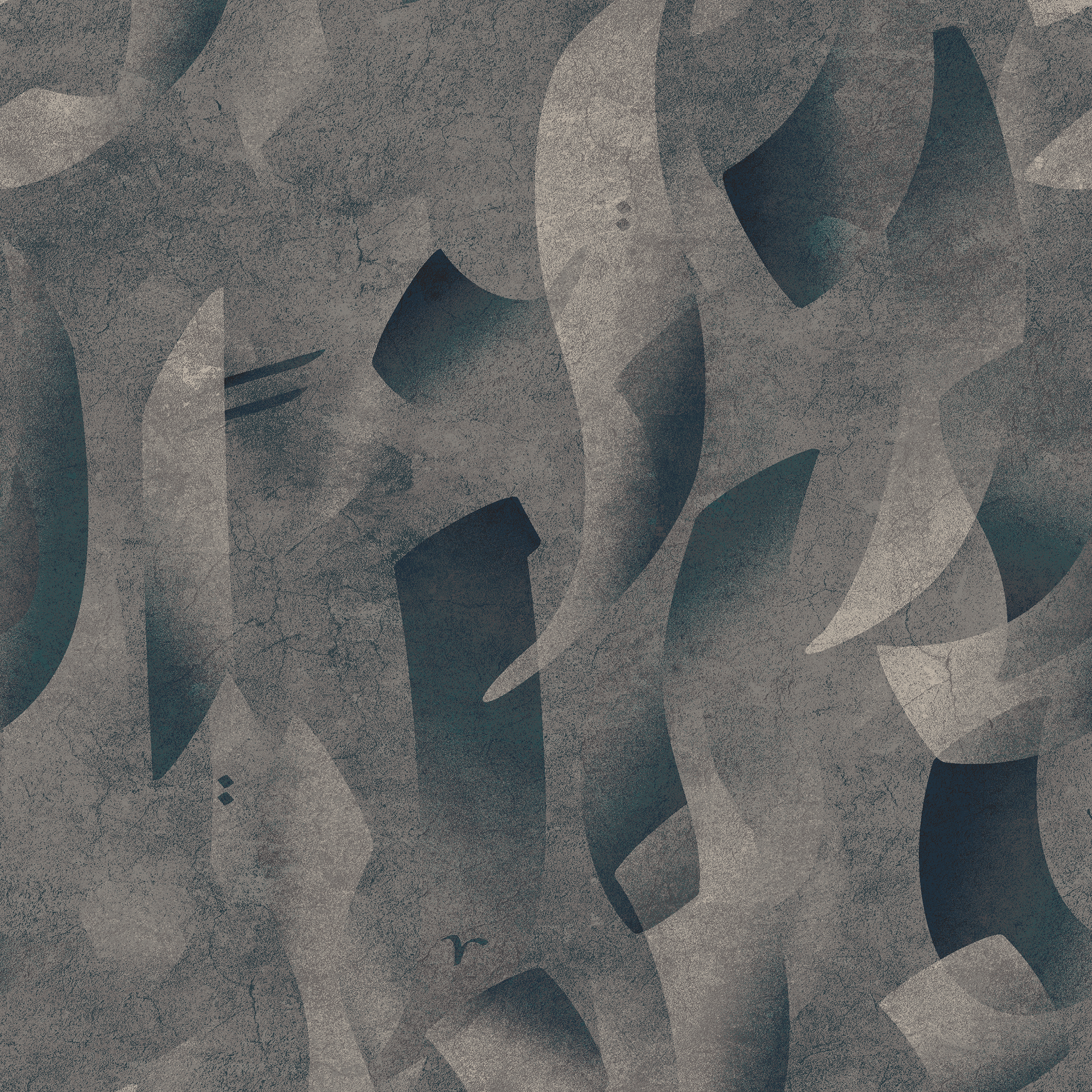 Floating Strokes  Grey