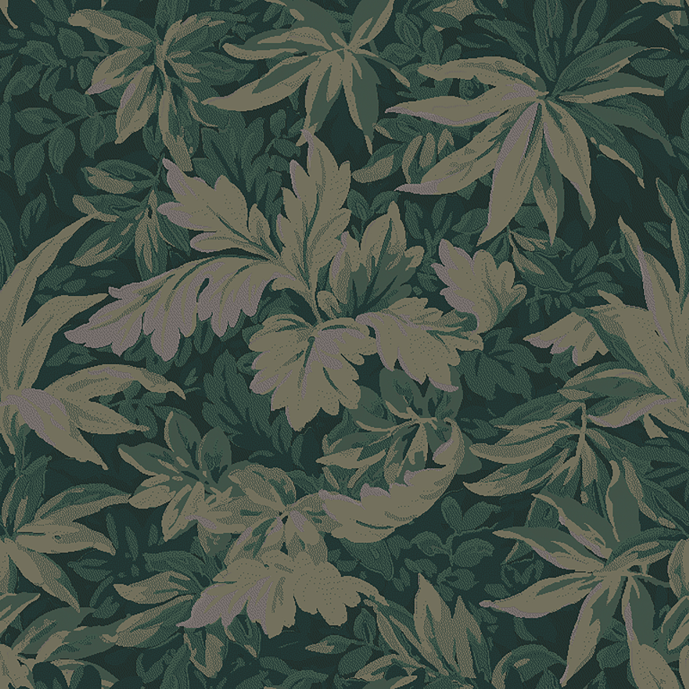 tapestry leaves  green