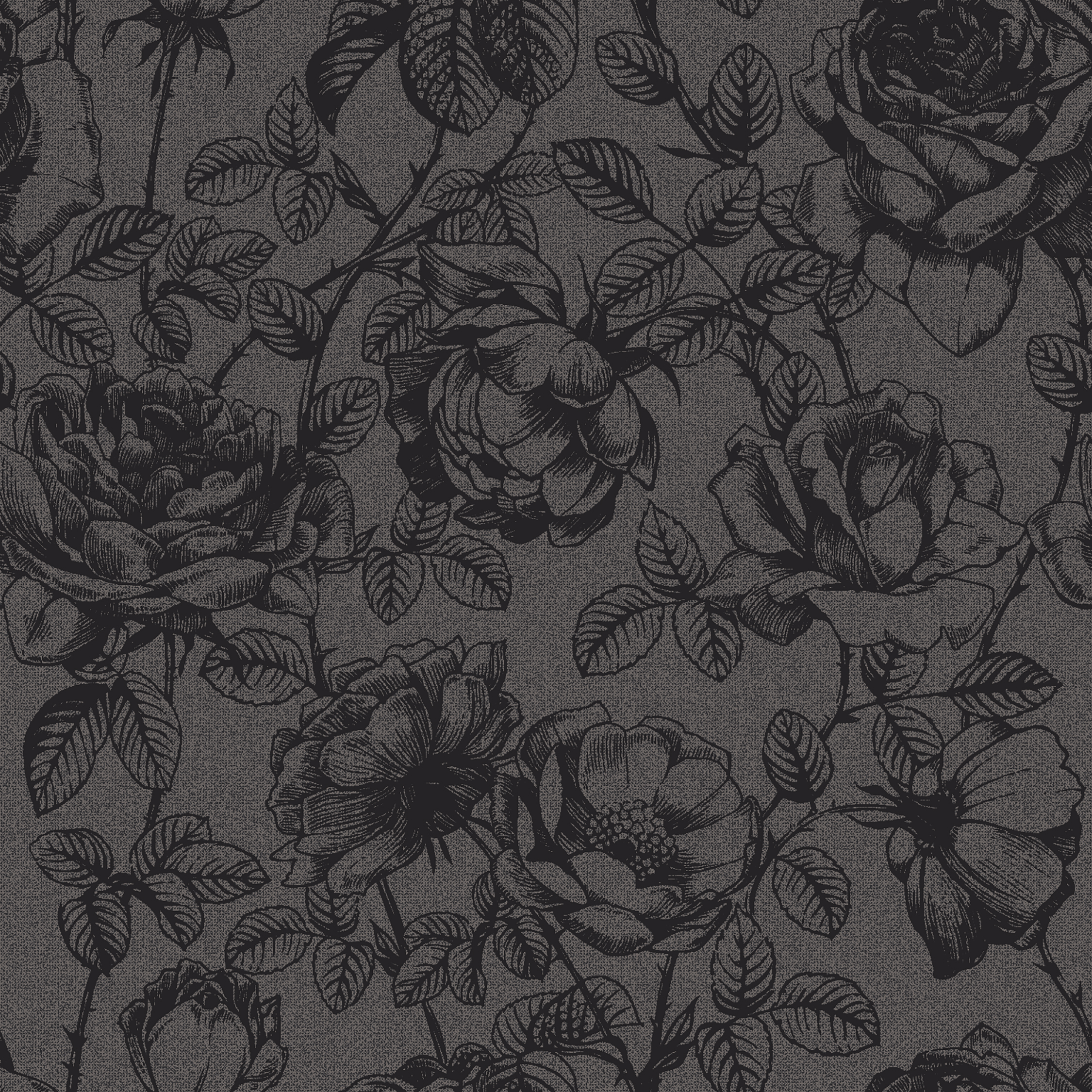 rose etching  grey