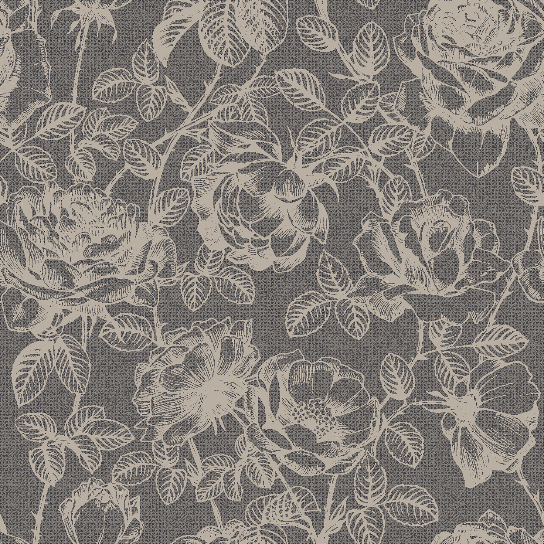rose etching  grey