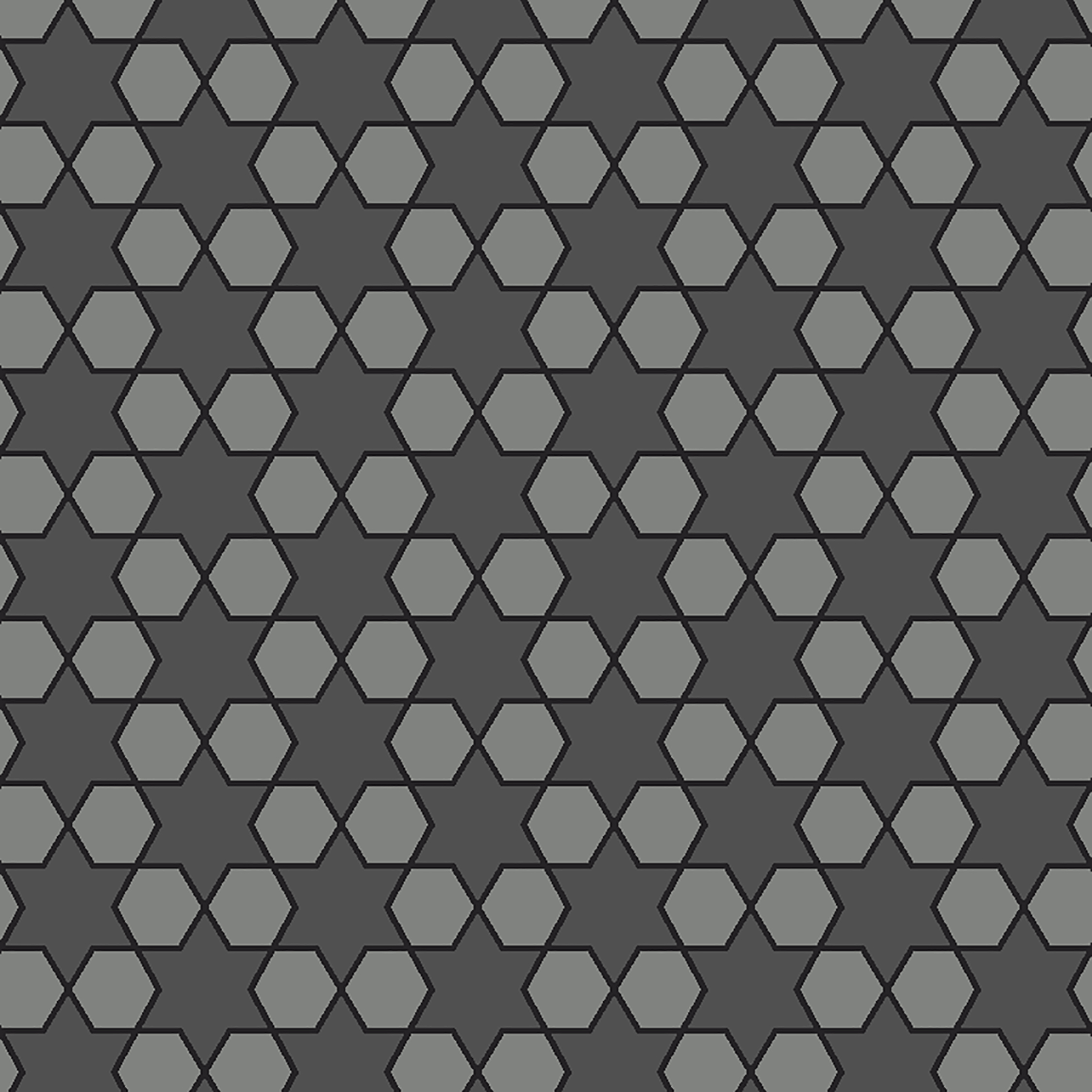 mosaic star  grey