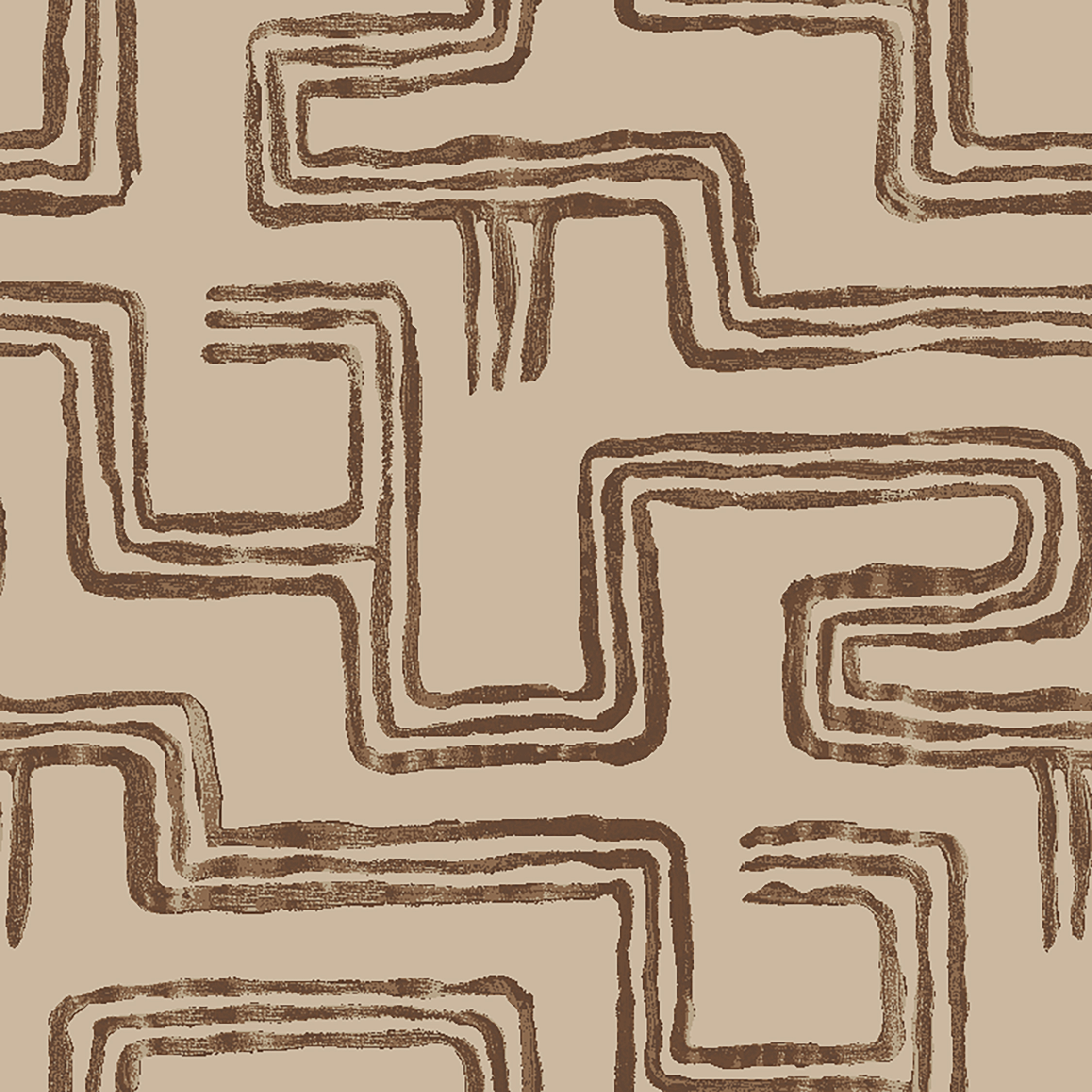Linked Lines II  beige