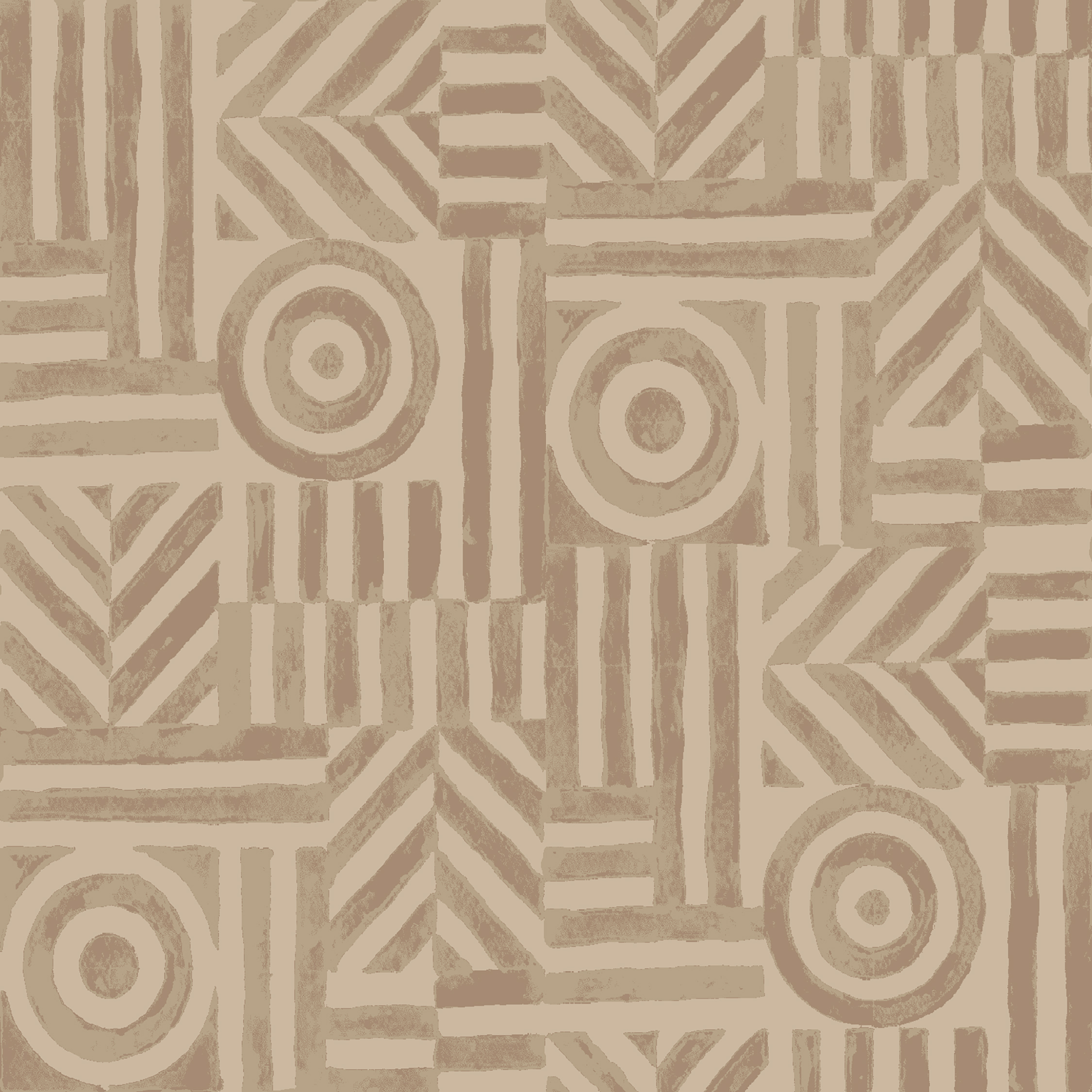 Circles and Lines II  beige