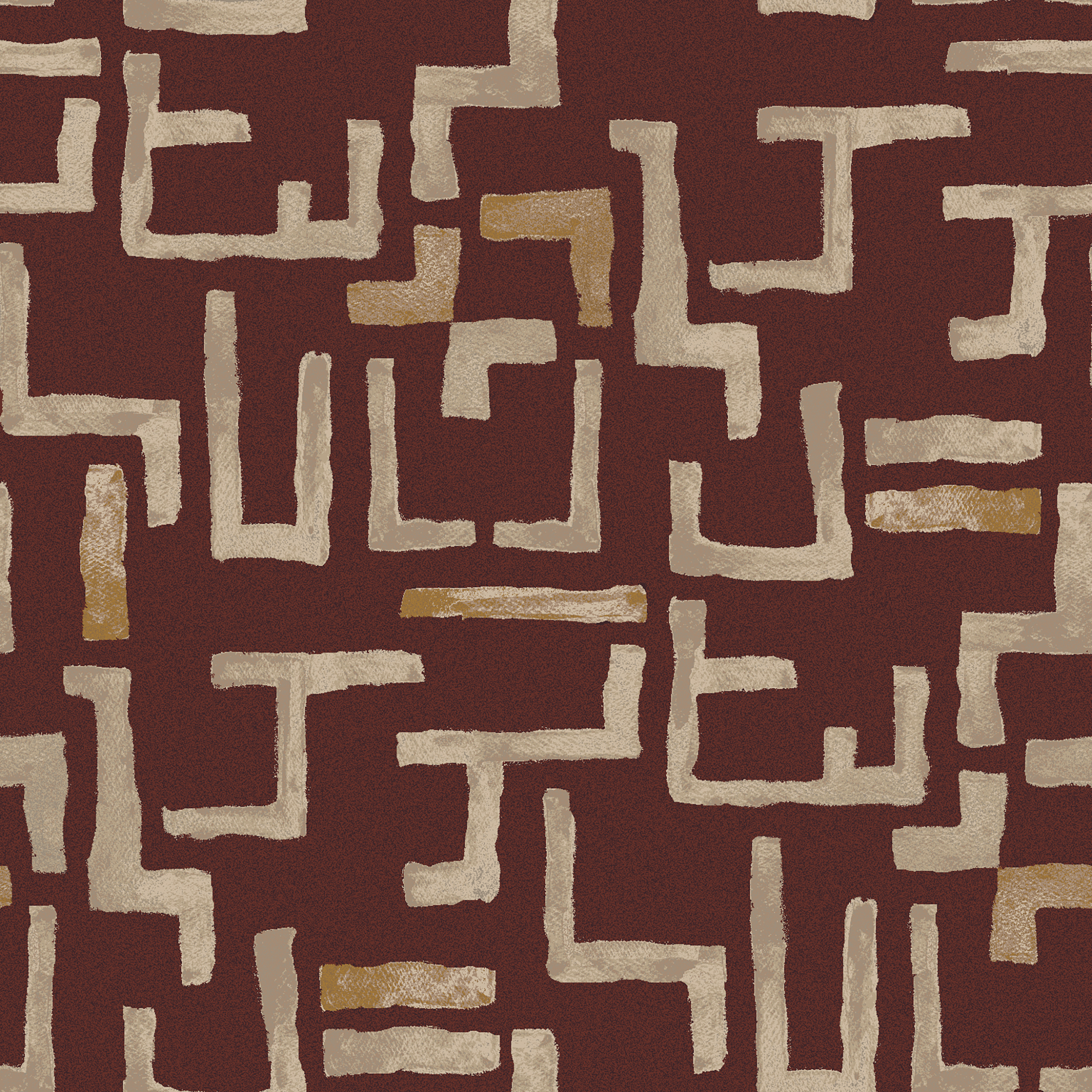 Composition II  burgundy