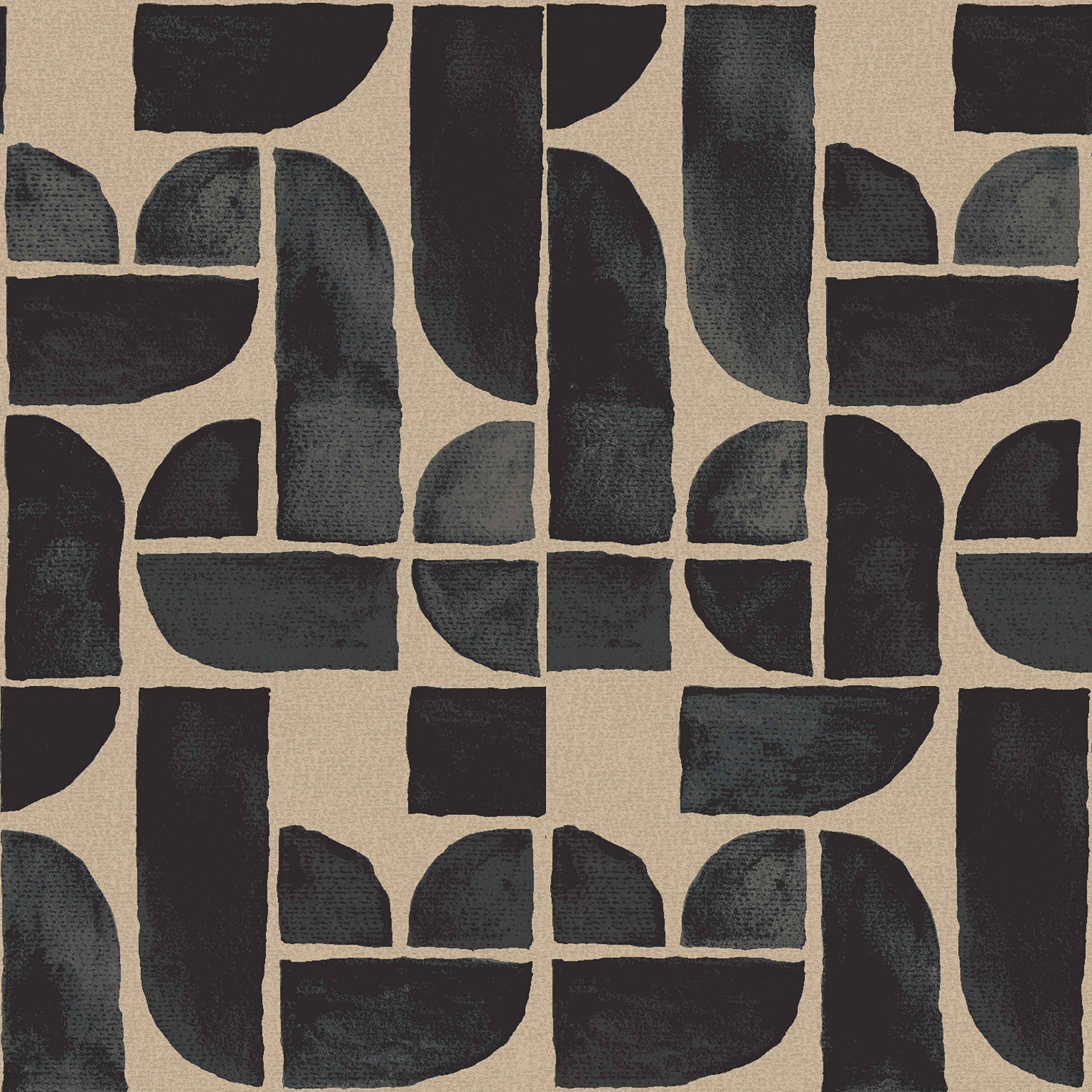 Soft Shapes II  black/beige