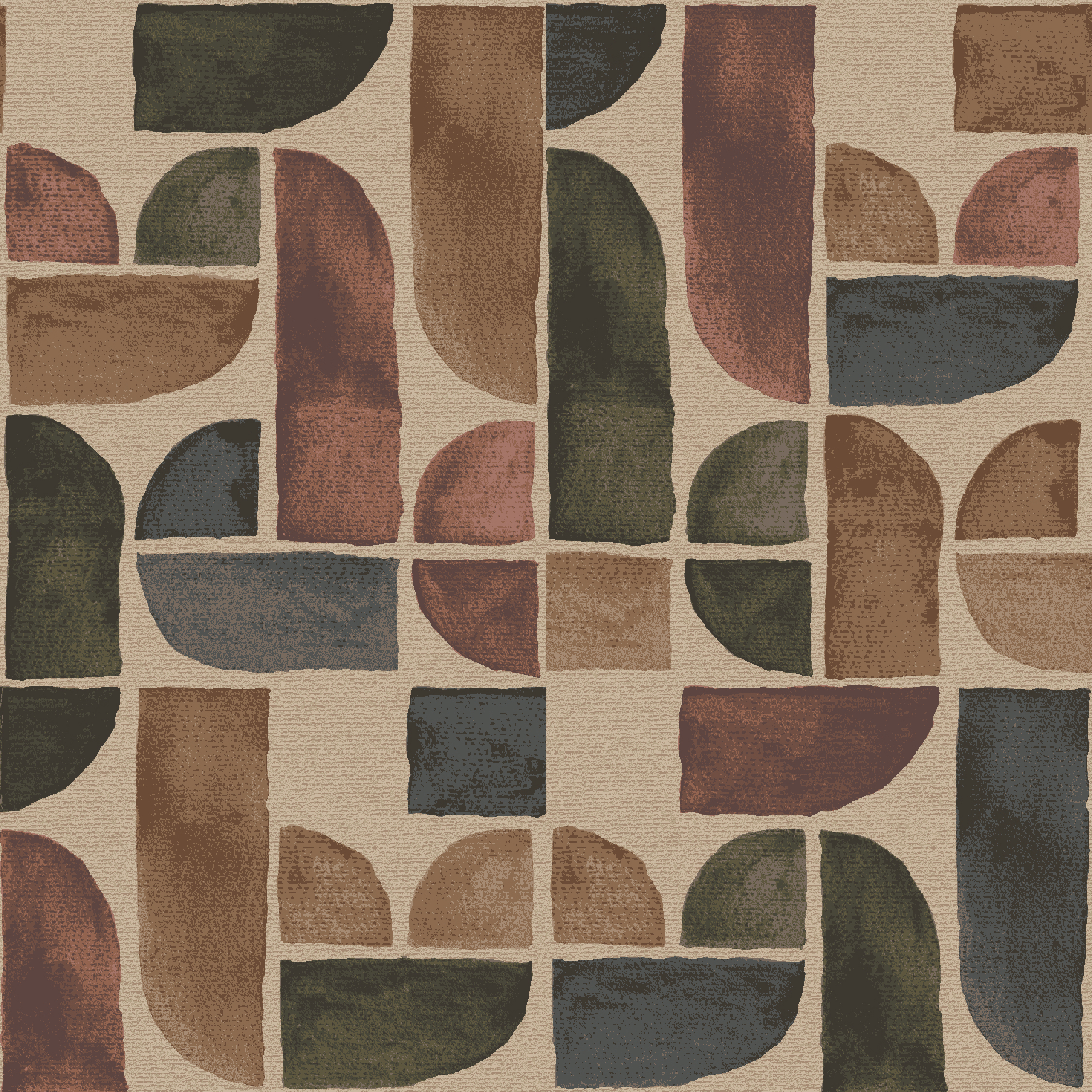 Soft Shapes II  multi colour