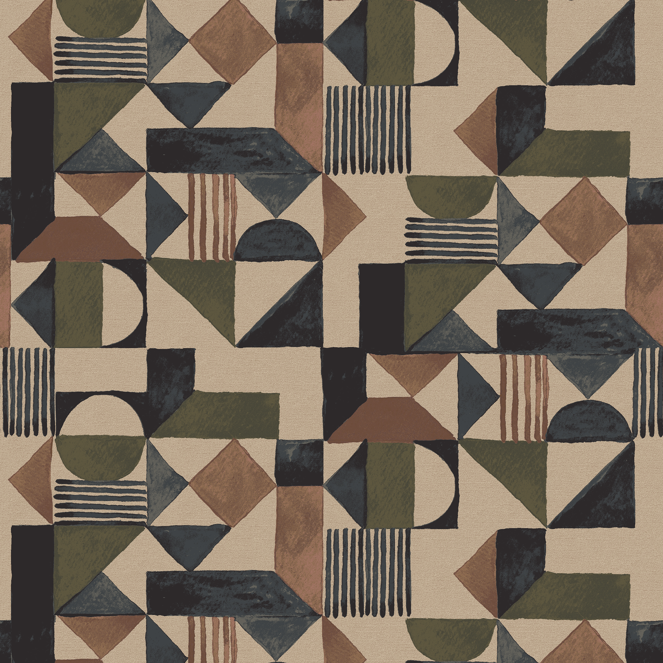 Geometry  green/rust