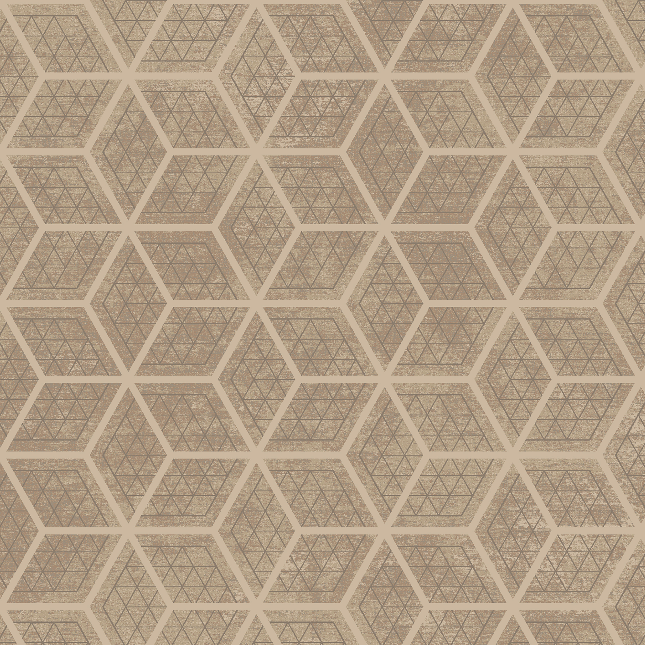 hexagon grid beige