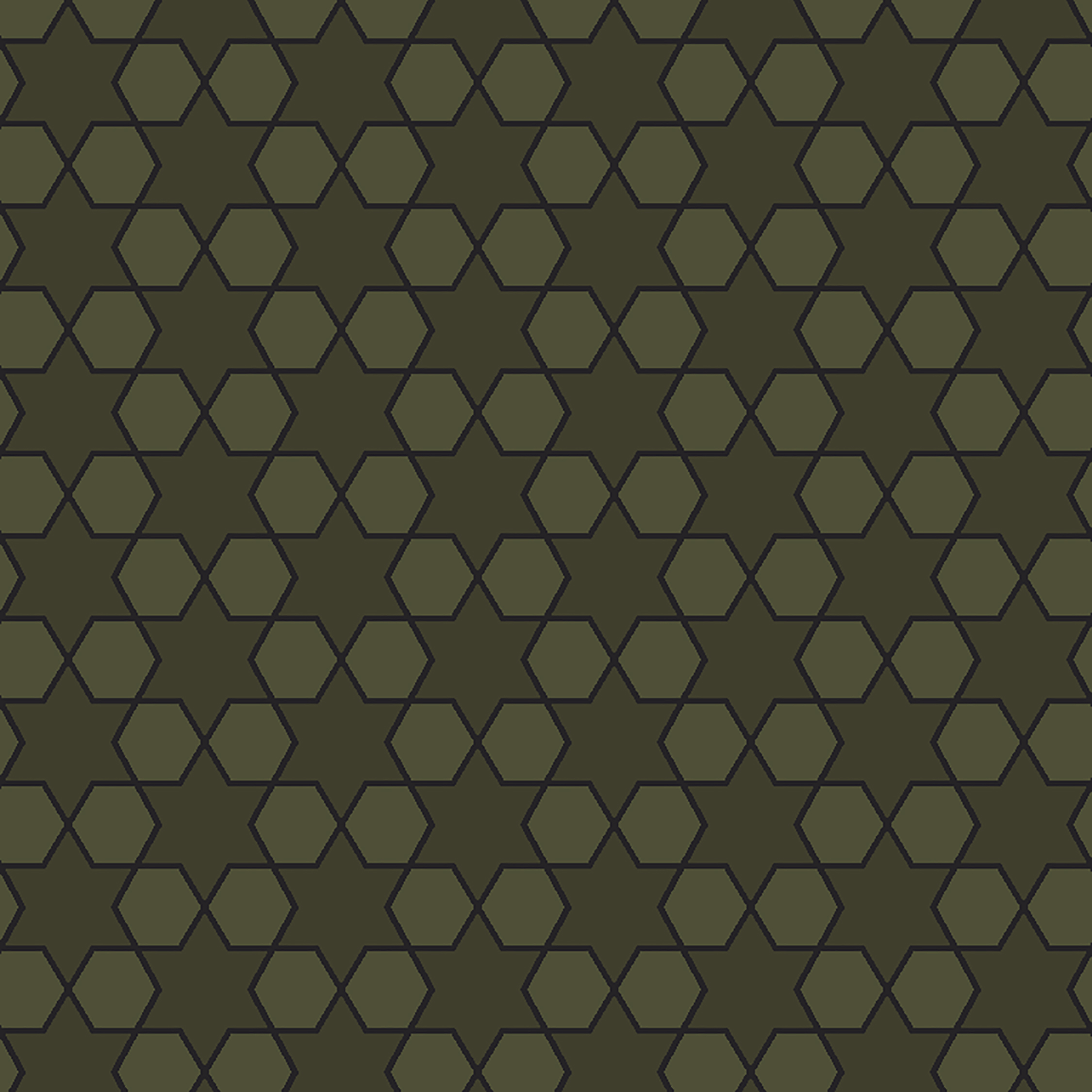 mosaic star  green