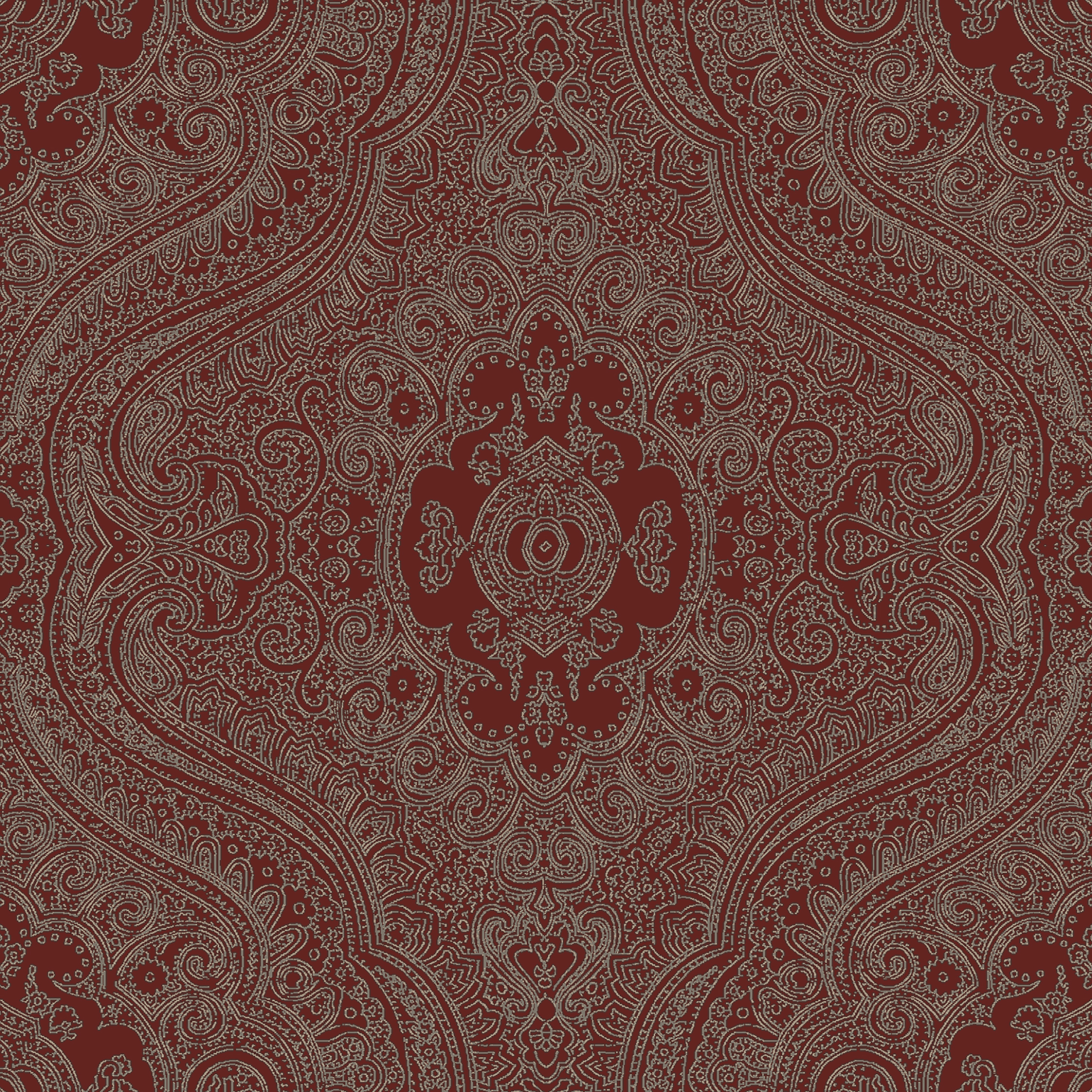 paisley shawl    red
