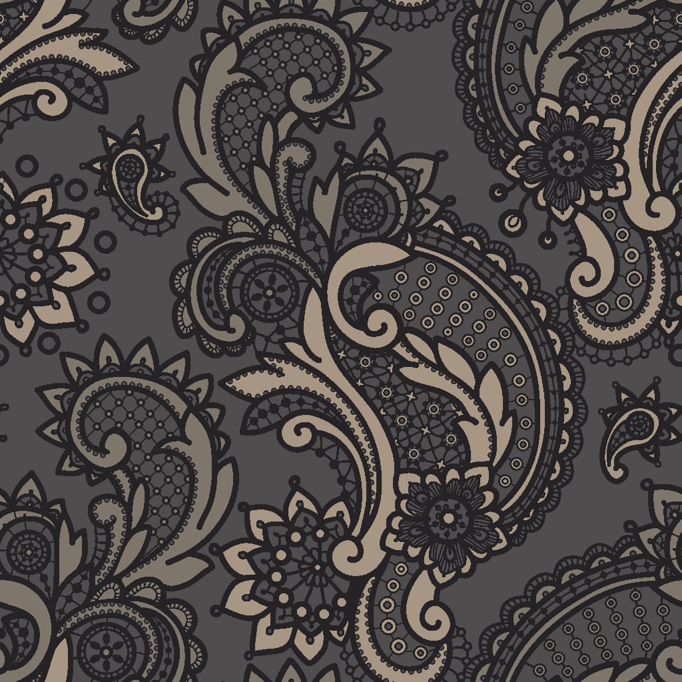 paisley lace grey