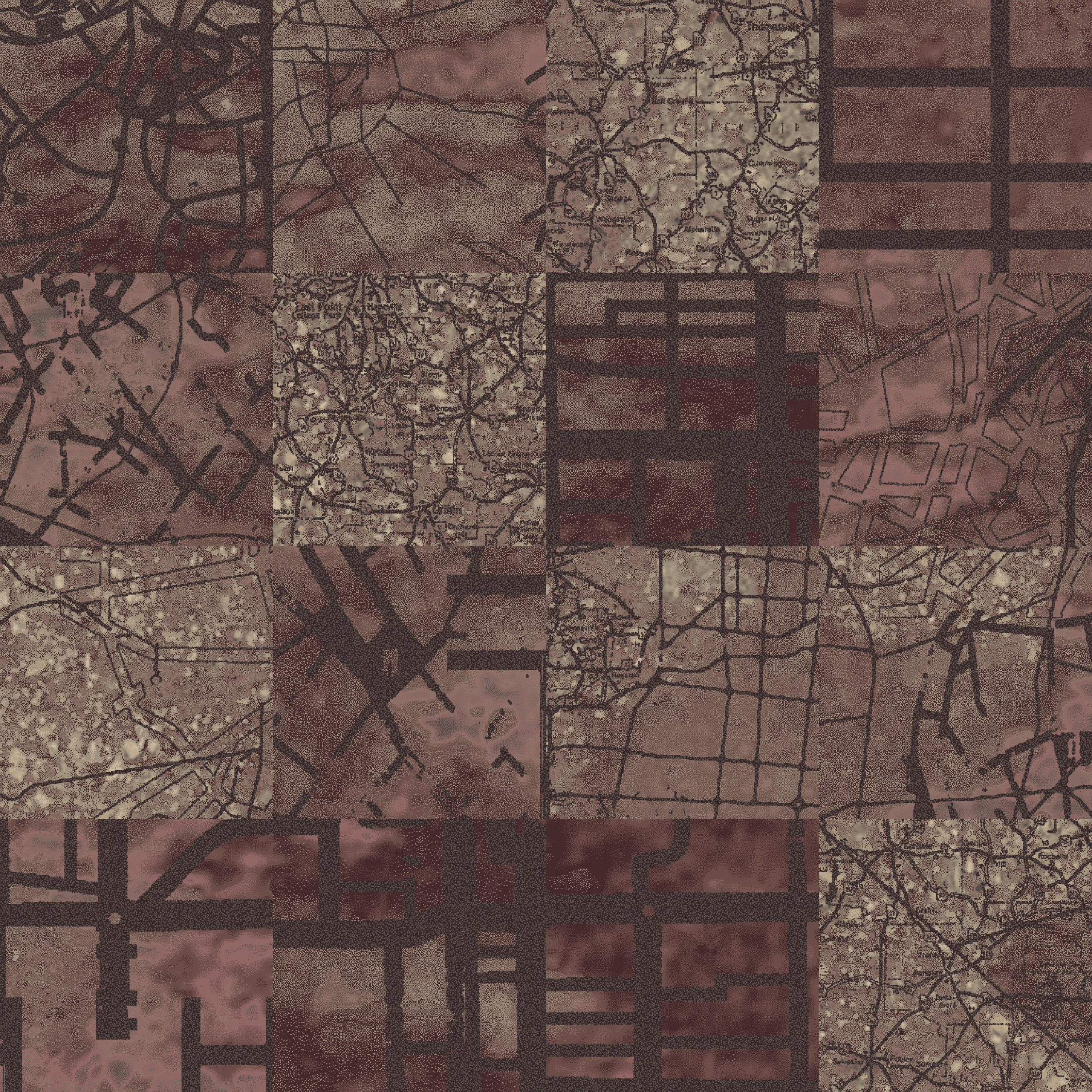 Aerial Map  dark beige