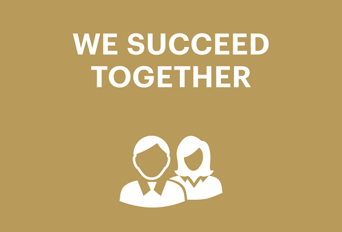 We succeed together 