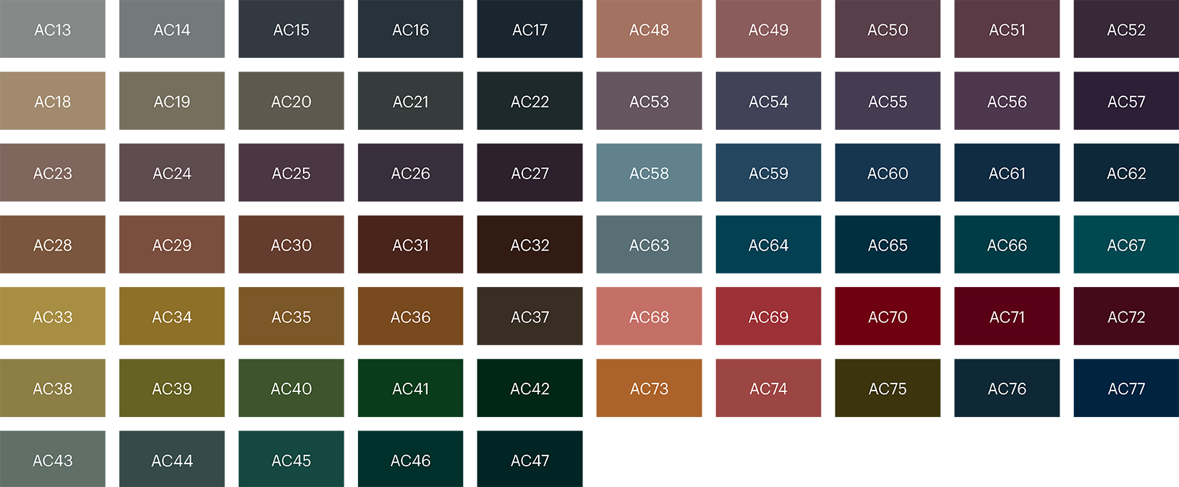 5500 Accent colours