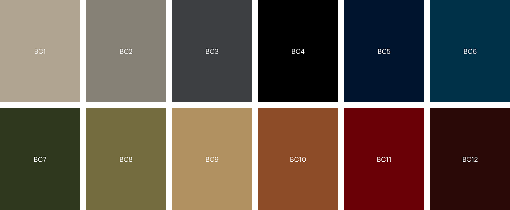 5595 Base colour palette