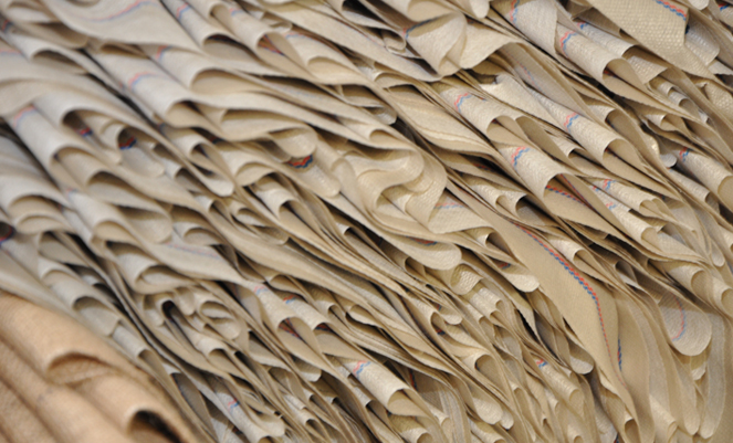 Carpets made from waste 